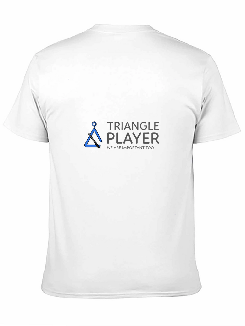Triangle Player Black T-Shirt - Musician Humor Tee