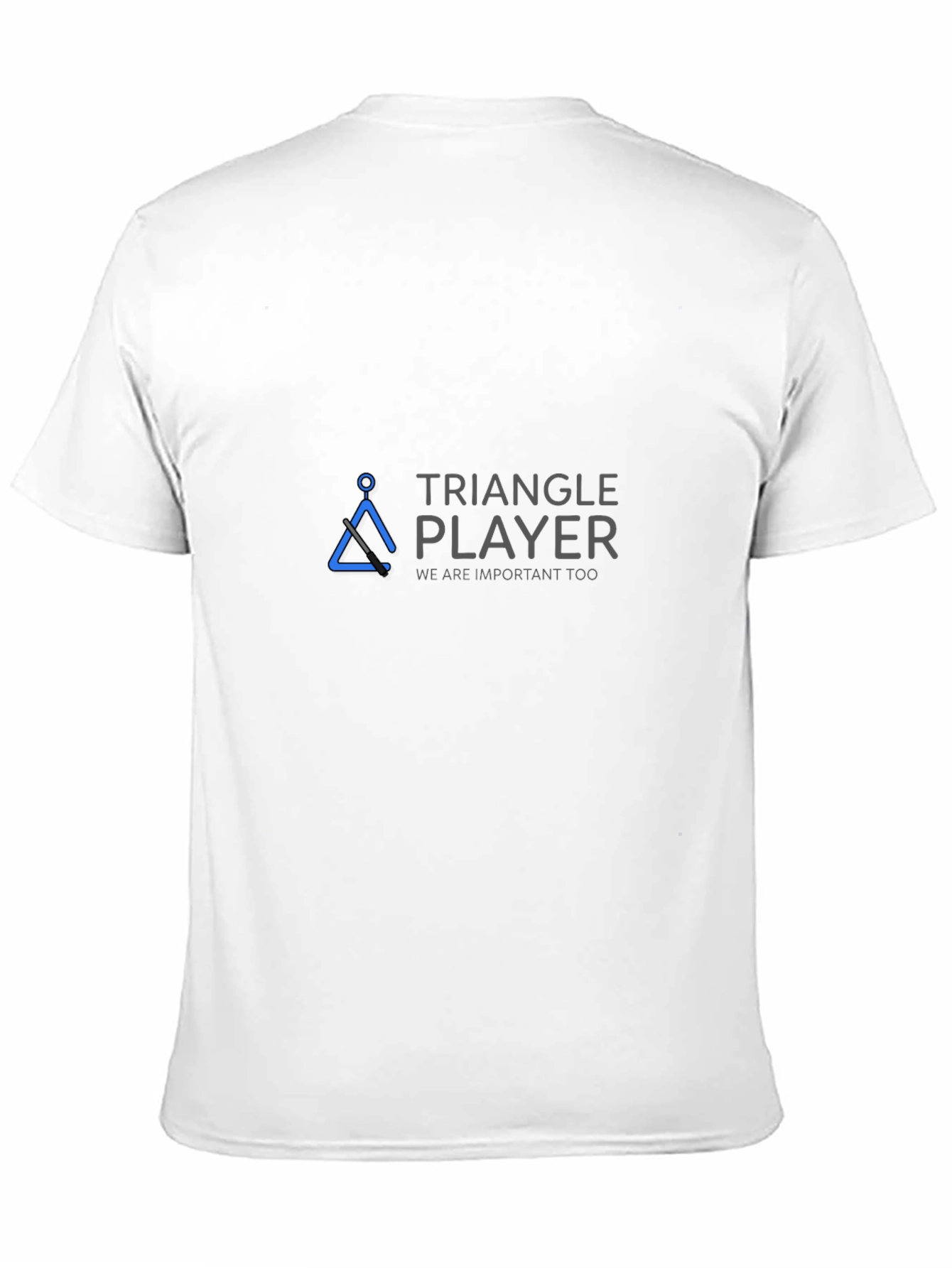 Triangle Player Black T-Shirt - Musician Humor Tee