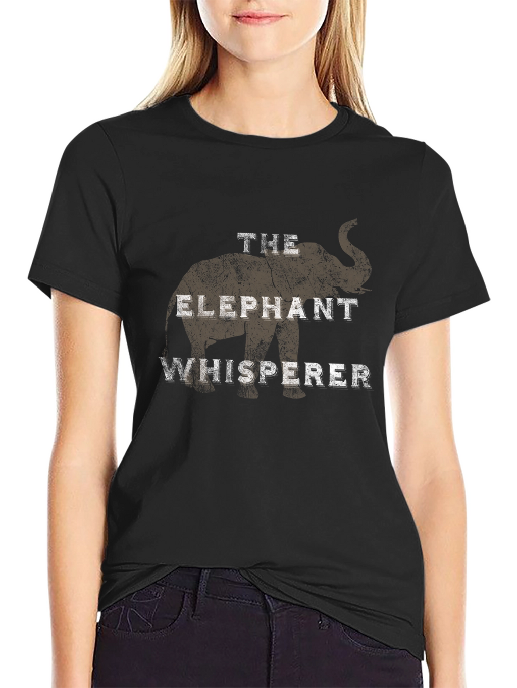 Elephant Whisperer Graphic Tee - Mens Black T-Shirt