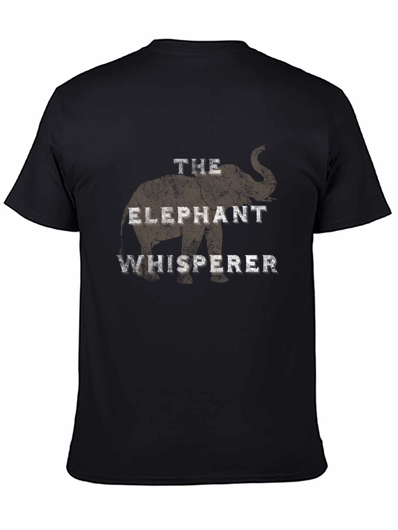 Elephant Whisperer Graphic Tee - Mens Black T-Shirt