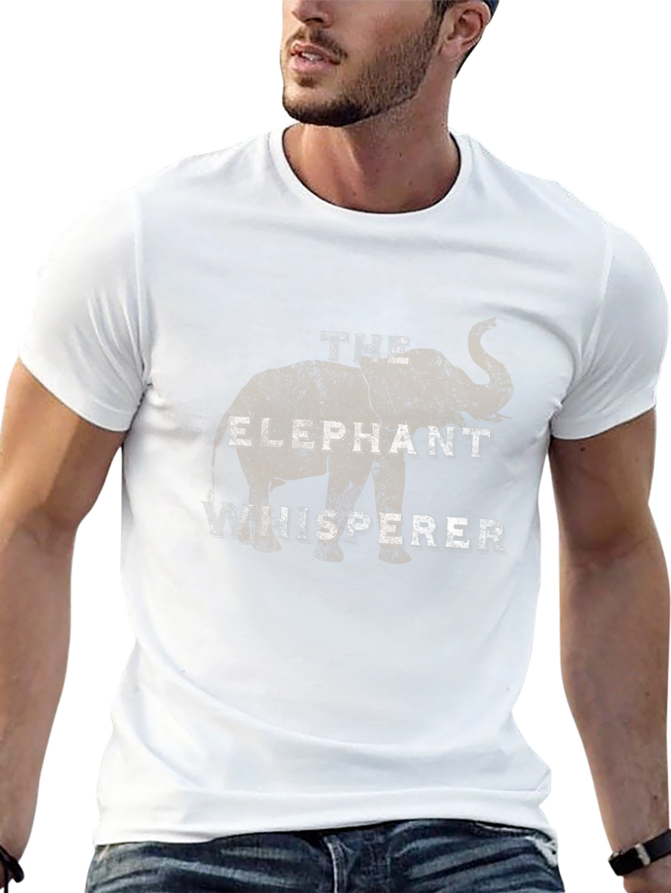 Elephant Whisperer Graphic Tee - Mens Black T-Shirt