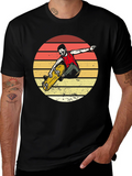 Skater Sunset Graphic Tee - Retro Style