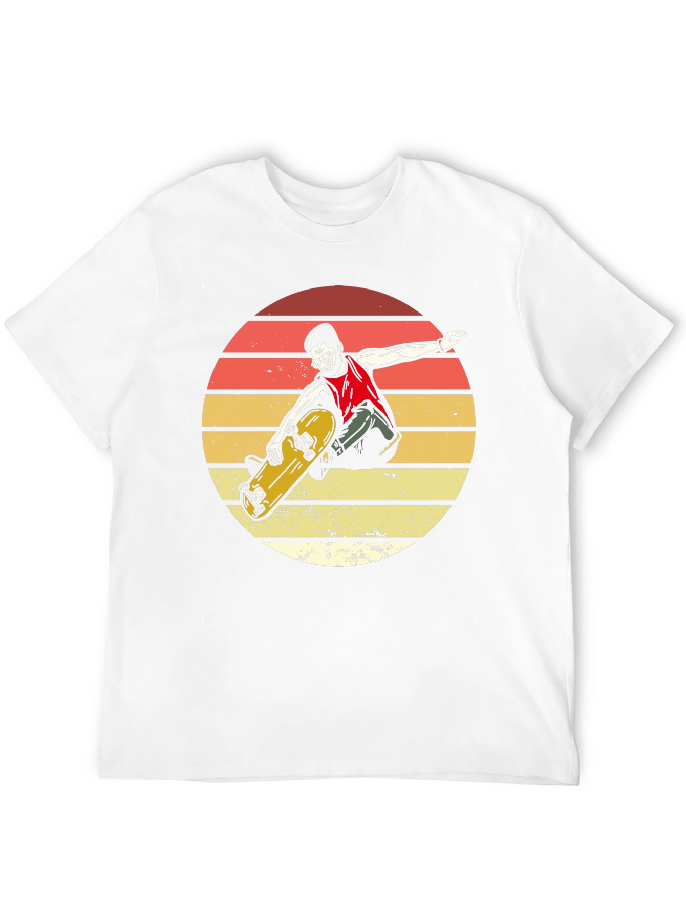 Skater Sunset Graphic Tee - Retro Style