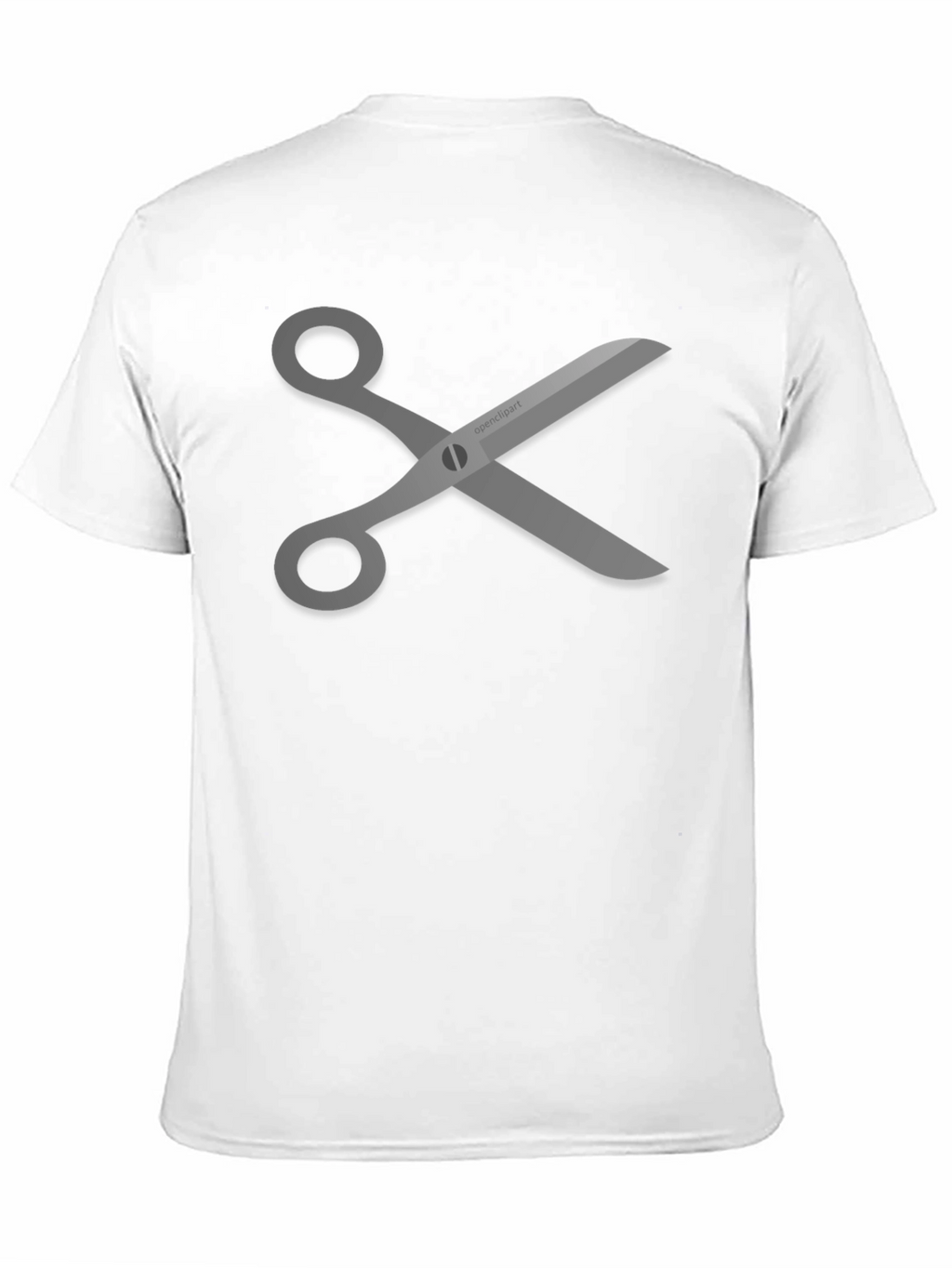 Scissors Graphic Tee - Stylish Black T-Shirt