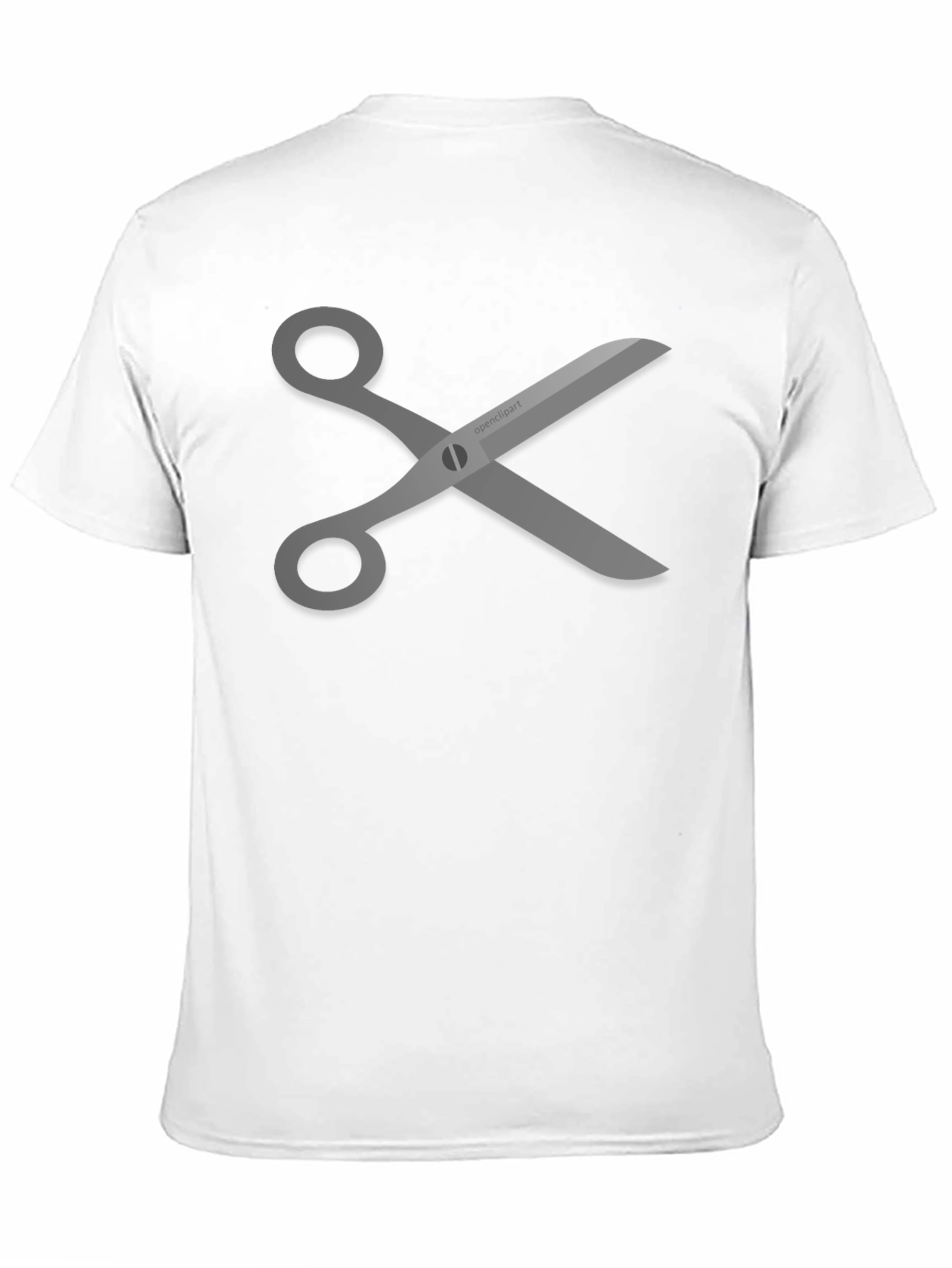Scissors Graphic Tee - Stylish Black T-Shirt
