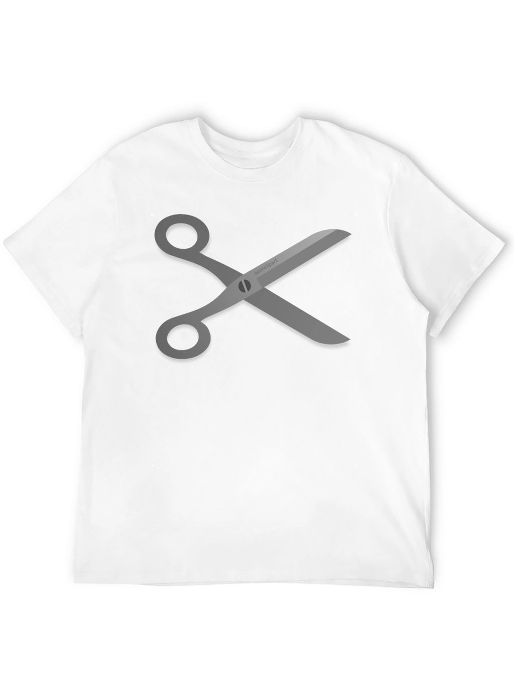Scissors Graphic Tee - Stylish Black T-Shirt