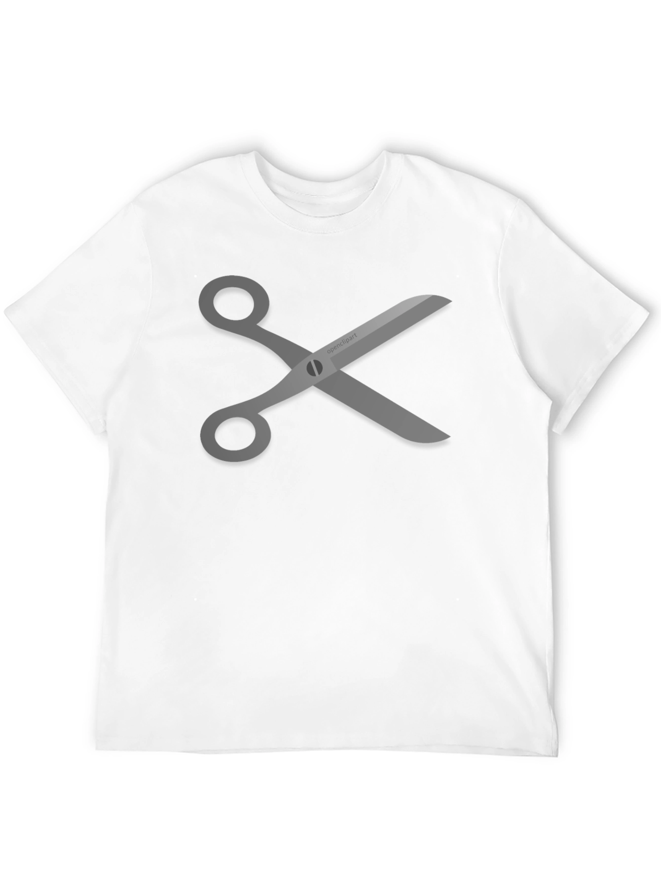 Scissors Graphic Tee - Stylish Black T-Shirt