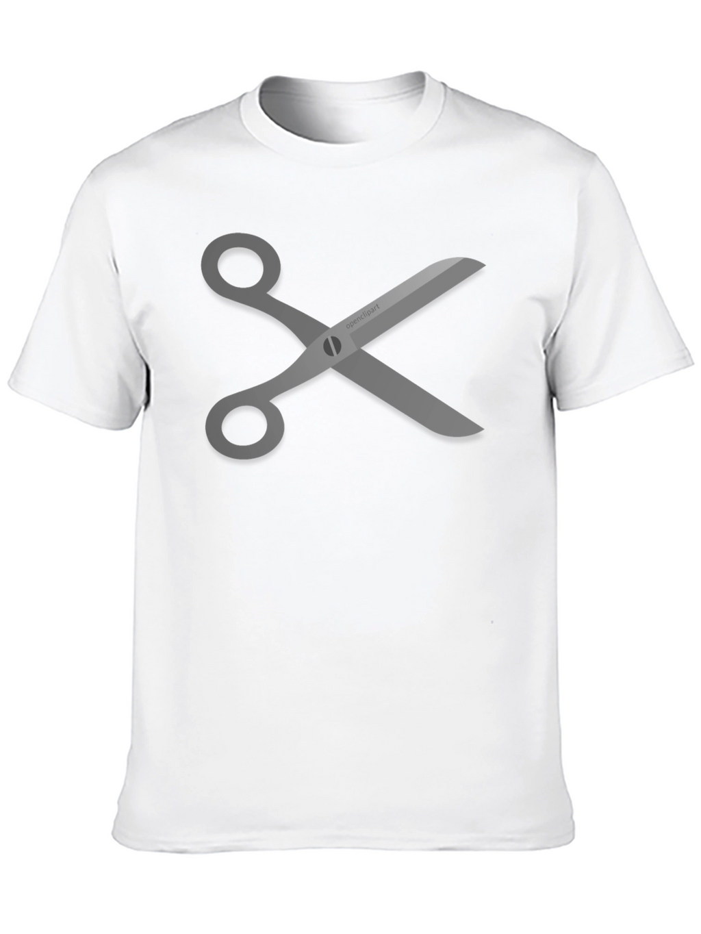 Scissors Graphic Tee - Stylish Black T-Shirt