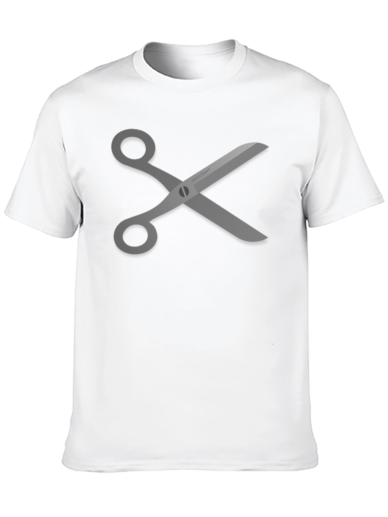 Scissors Graphic Tee - Stylish Black T-Shirt