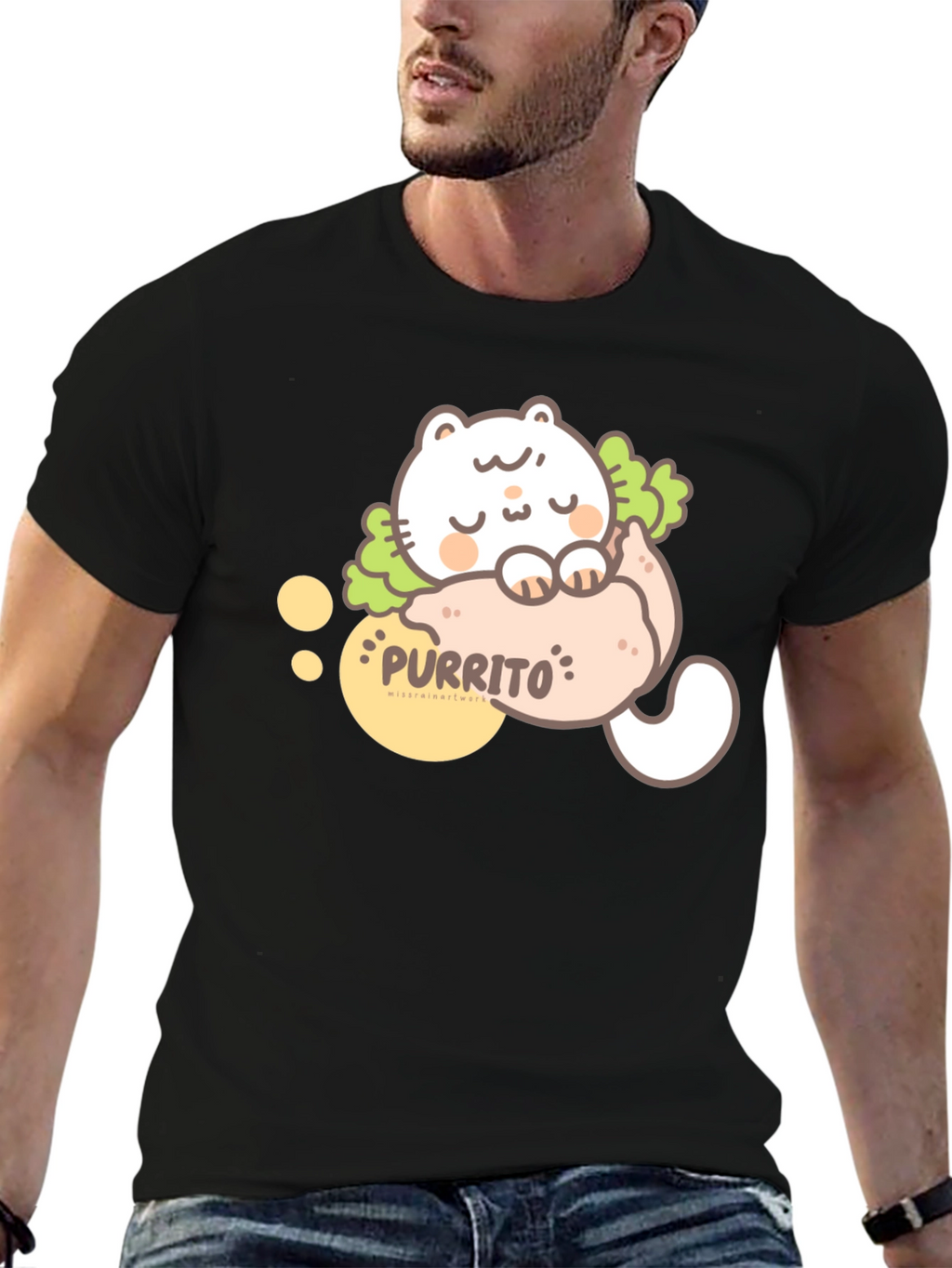 Purrito Cat T-Shirt - Cute Kawaii Style
