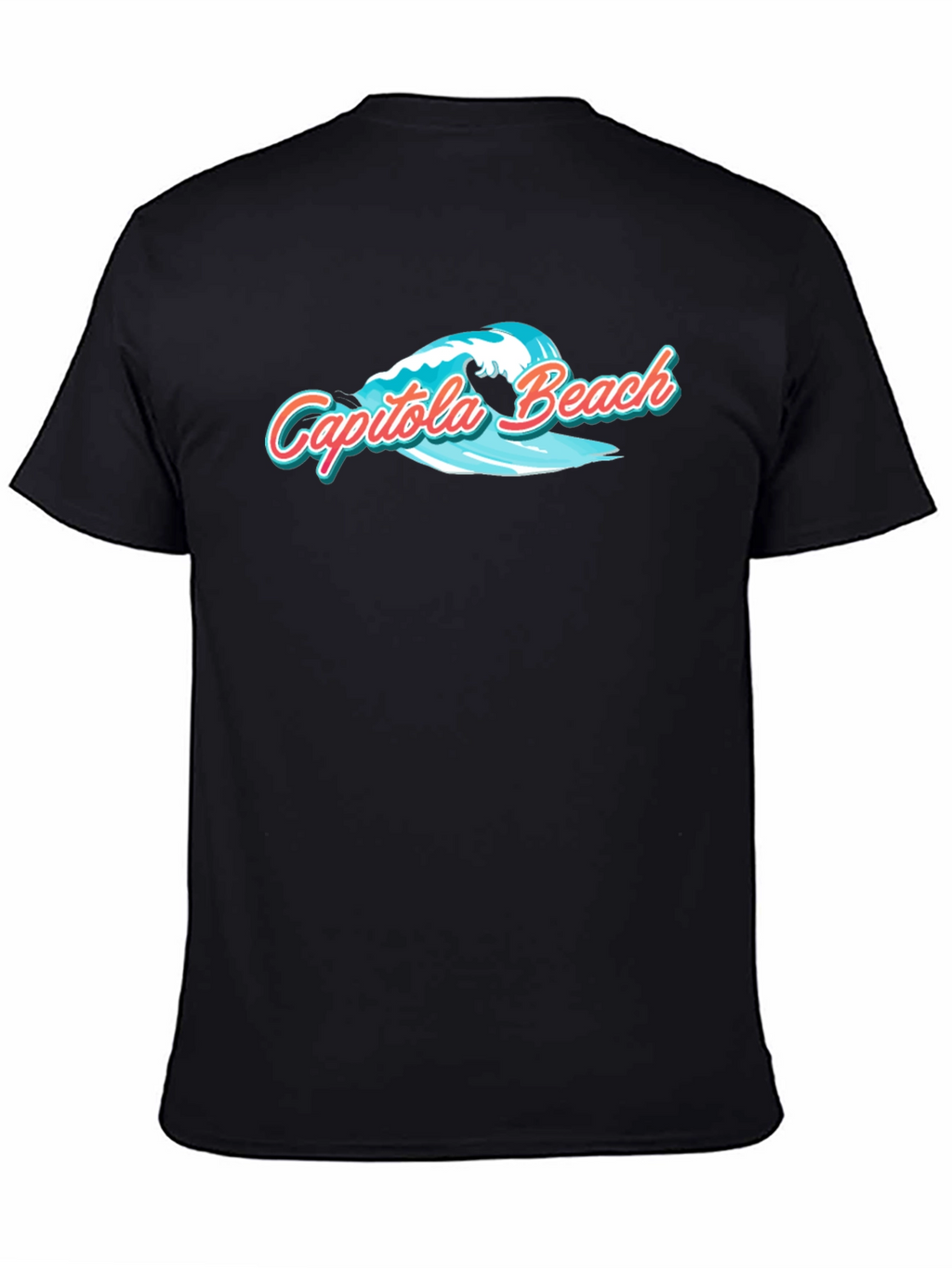 Capitola Beach Graphic T-Shirt - Black