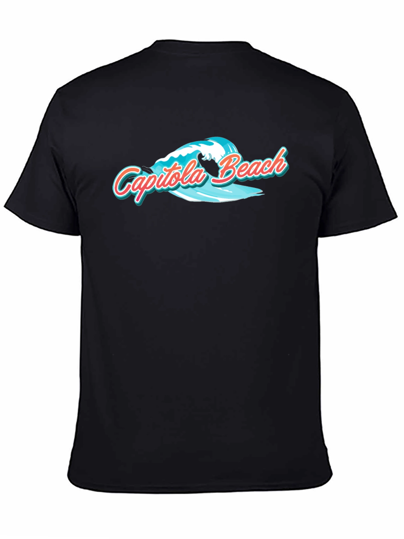 Capitola Beach Graphic T-Shirt - Black
