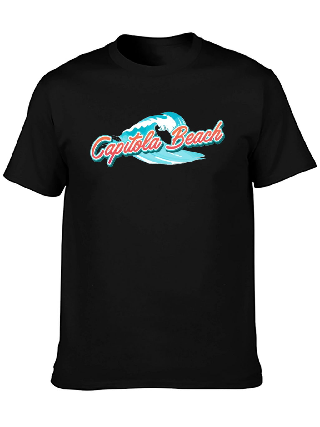 Capitola Beach Graphic T-Shirt - Black