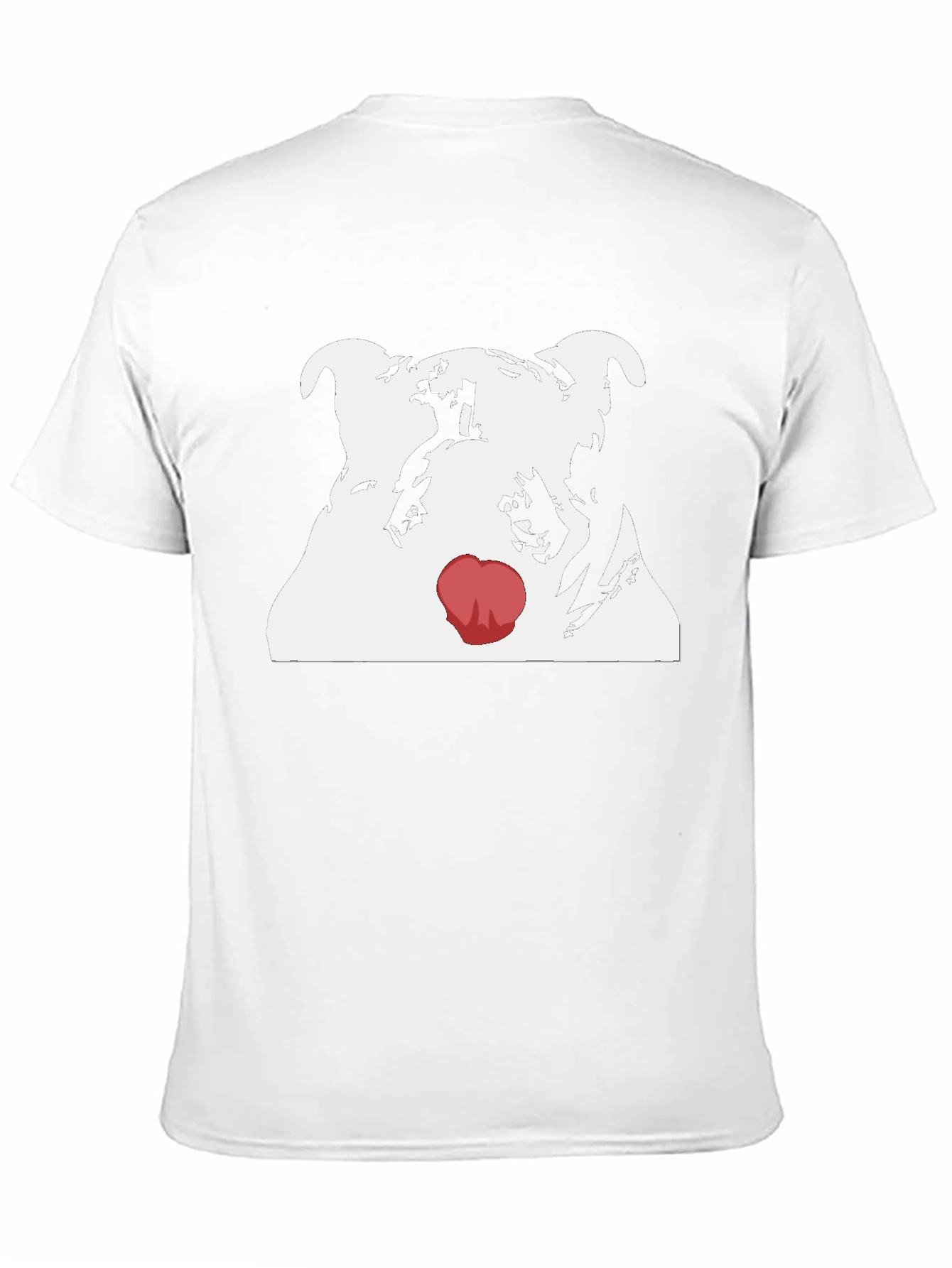 Dog Red Nose T-Shirt - Cool Graphic Tee