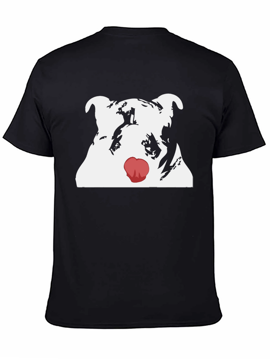 Dog Red Nose T-Shirt - Cool Graphic Tee