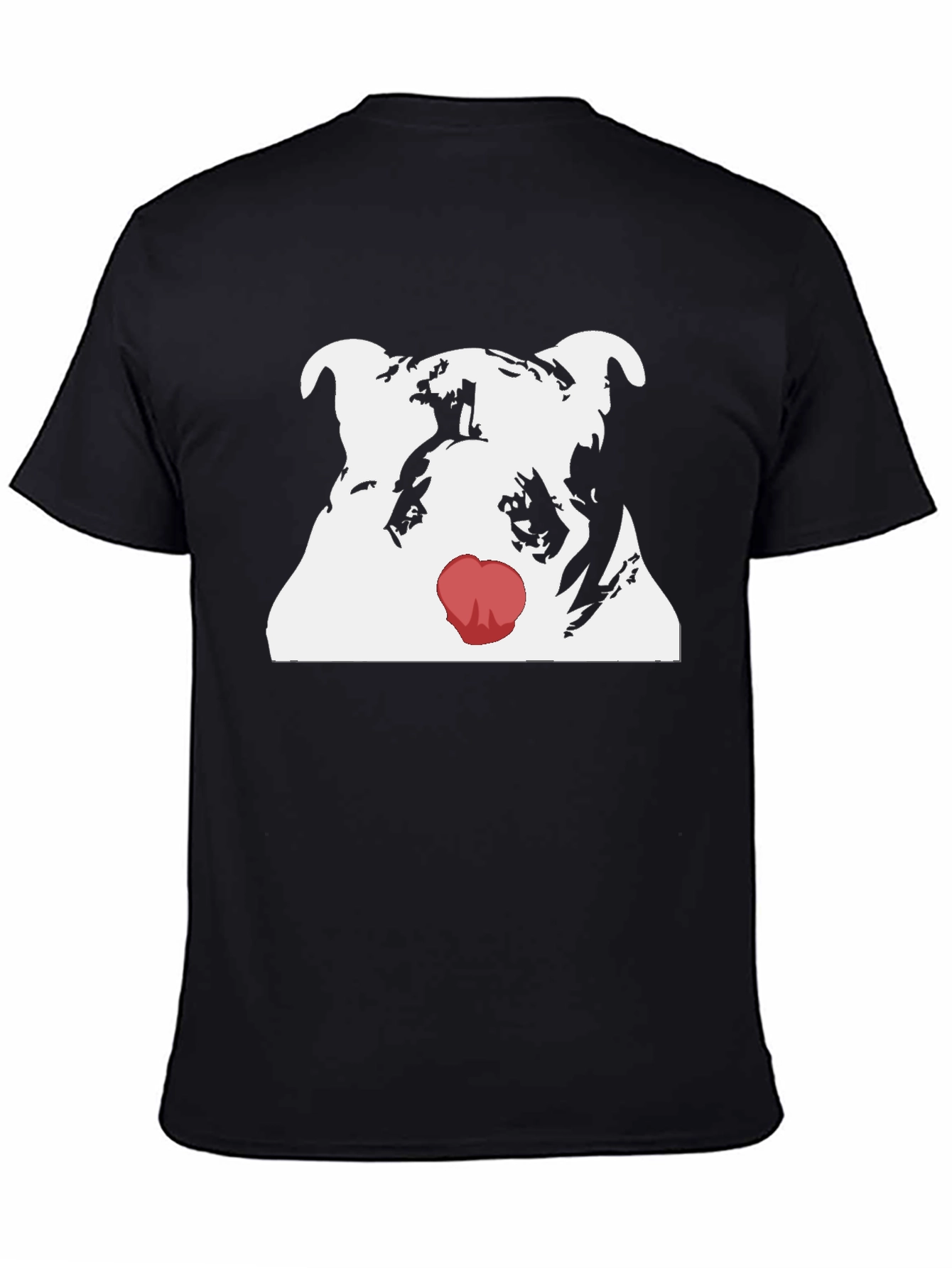 Dog Red Nose T-Shirt - Cool Graphic Tee