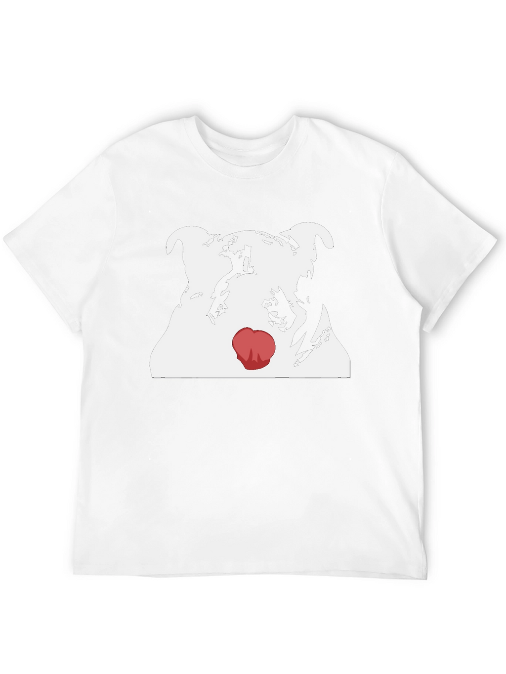Dog Red Nose T-Shirt - Cool Graphic Tee