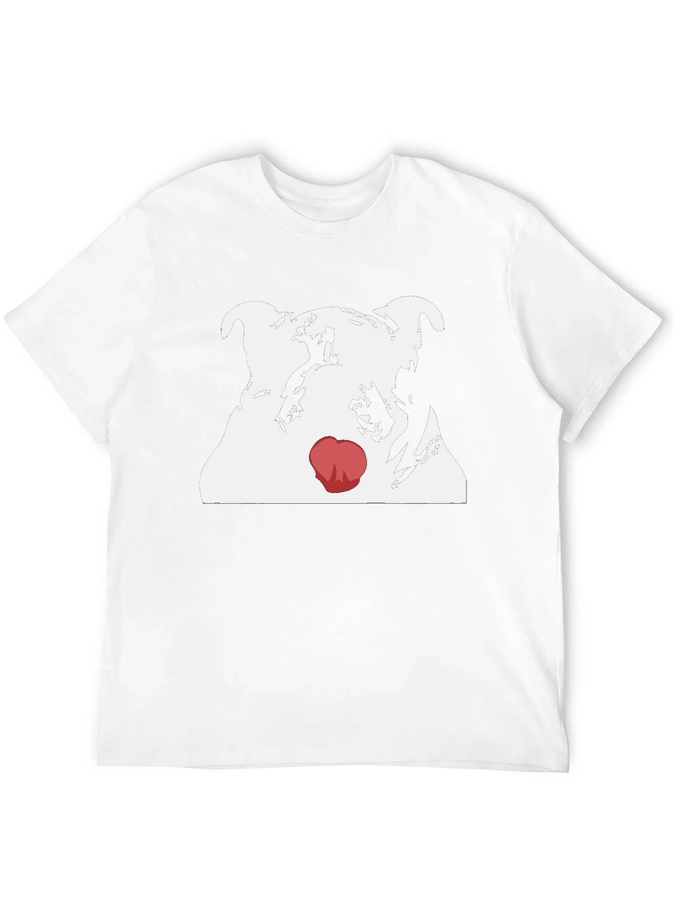 Dog Red Nose T-Shirt - Cool Graphic Tee