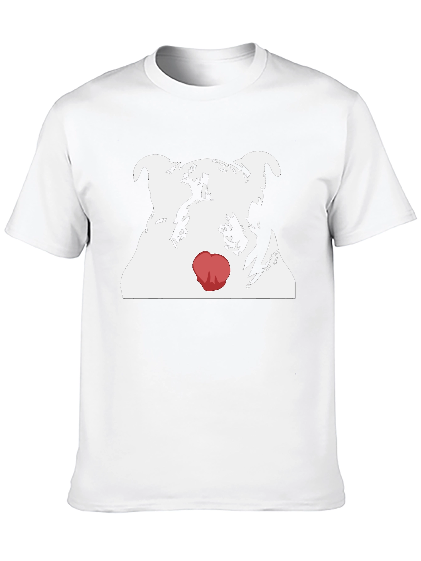 Dog Red Nose T-Shirt - Cool Graphic Tee