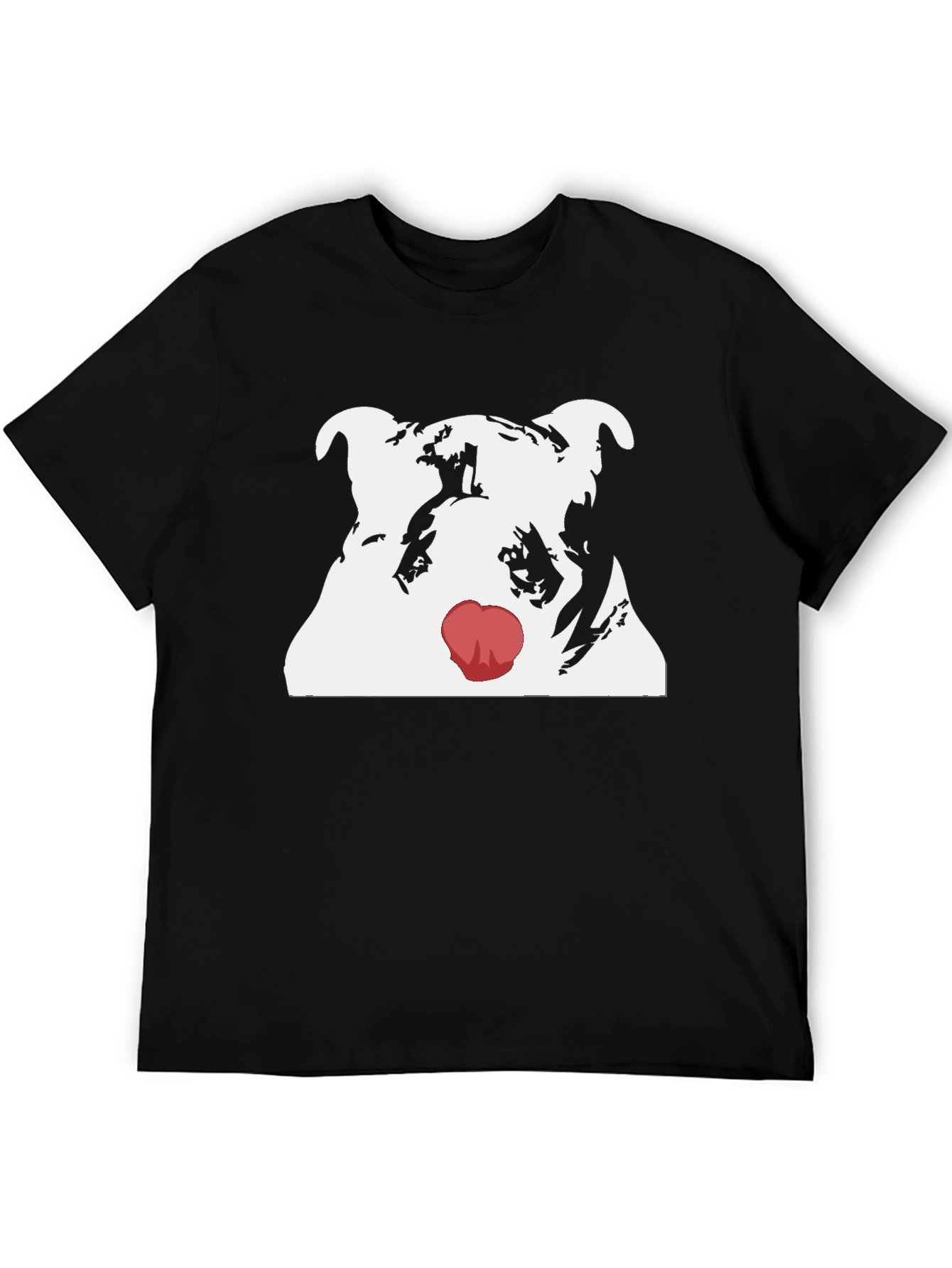Dog Red Nose T-Shirt - Cool Graphic Tee