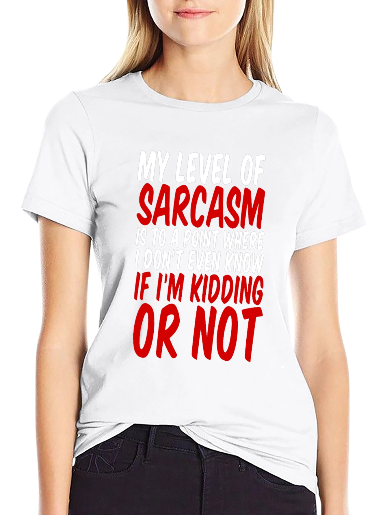 Sarcasm Level Mens T-Shirt Funny Graphic Tee