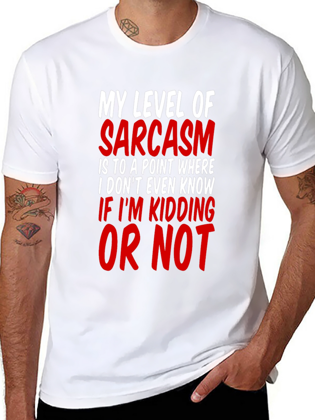 Sarcasm Level Mens T-Shirt Funny Graphic Tee