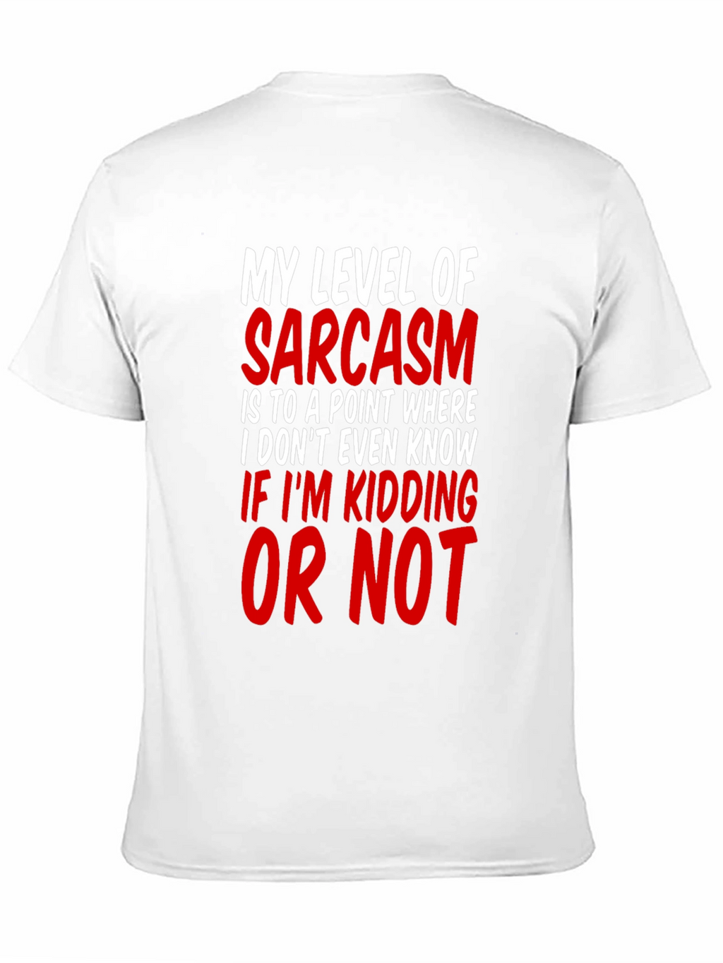 Sarcasm Level Mens T-Shirt Funny Graphic Tee