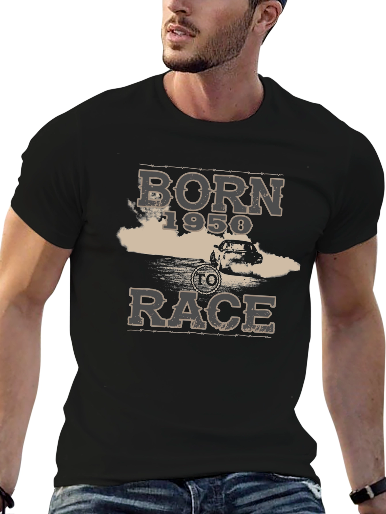 Born 1958 To Race Graphic T-Shirt