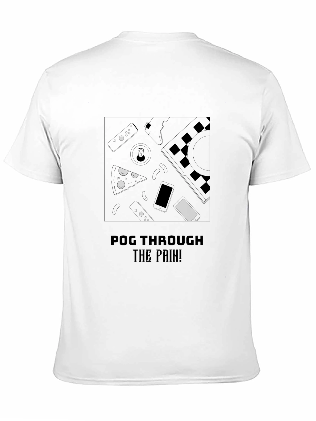 Pog Through the Pain Black T-Shirt
