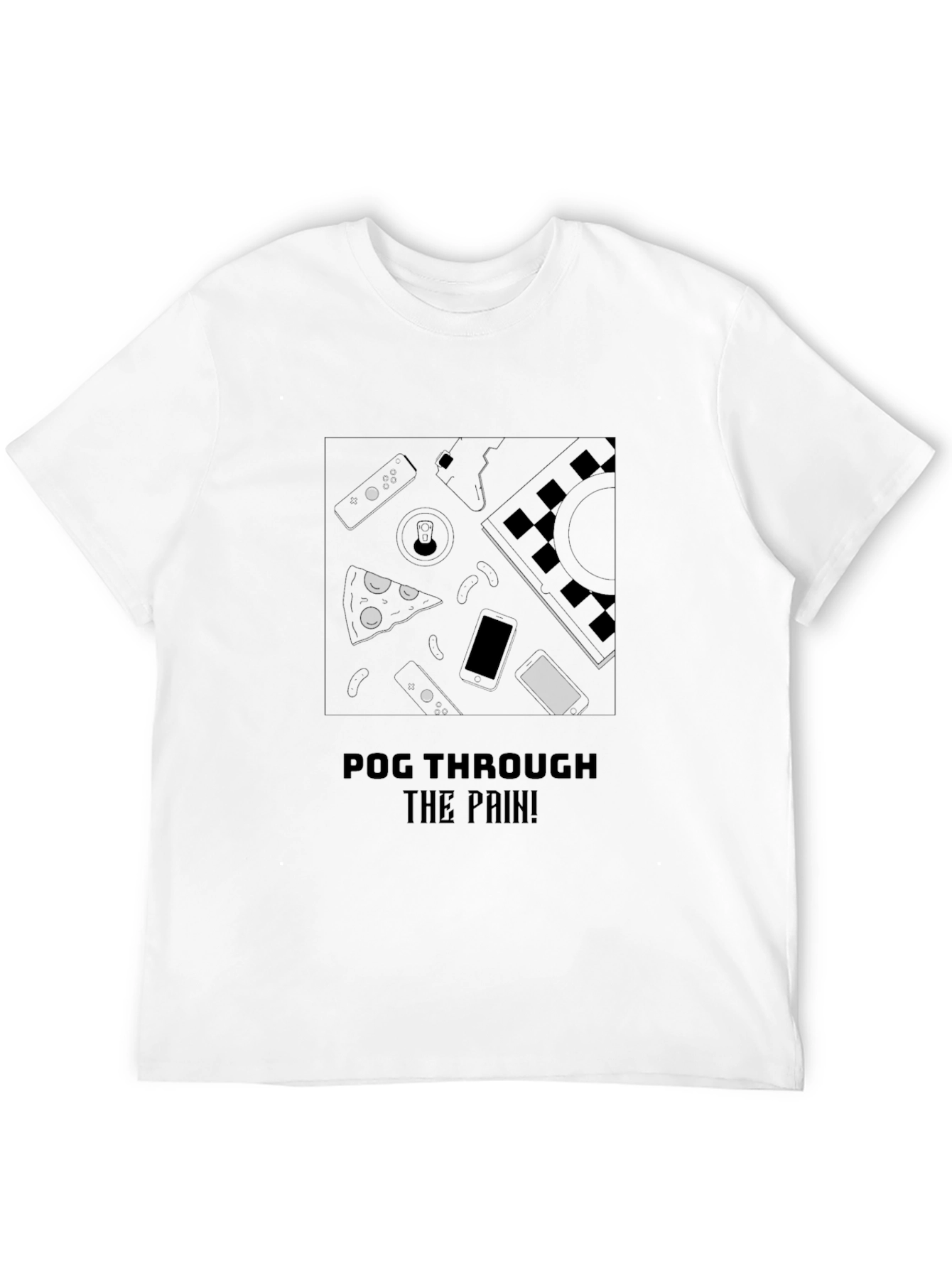 Pog Through the Pain Black T-Shirt