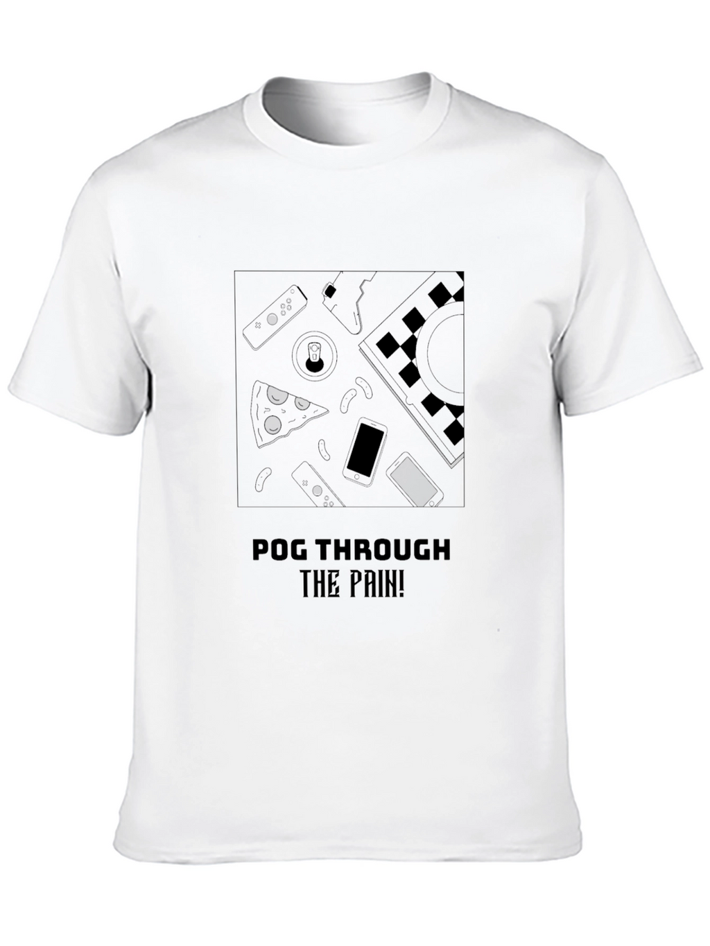 Pog Through the Pain Black T-Shirt