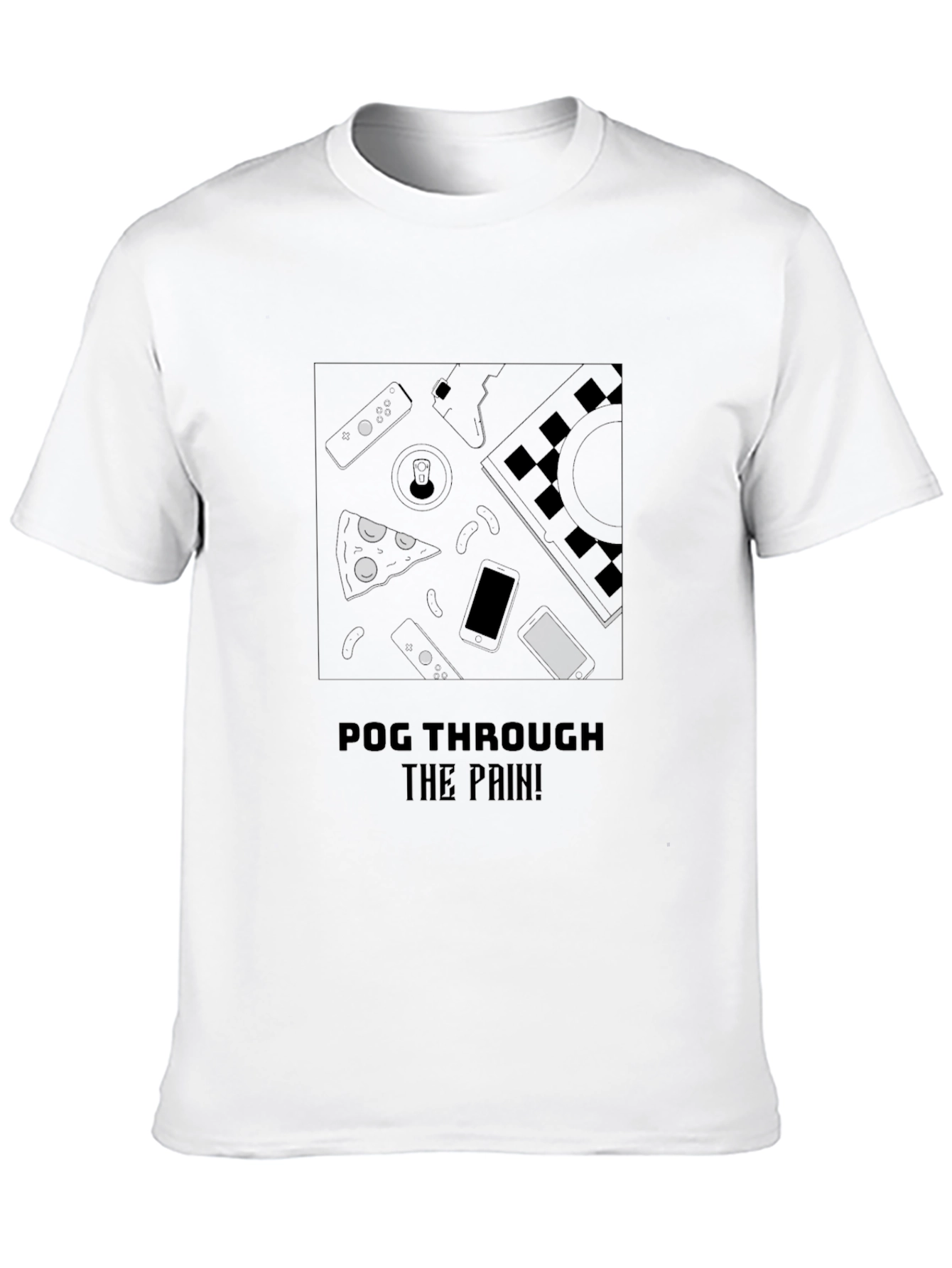 Pog Through the Pain Black T-Shirt