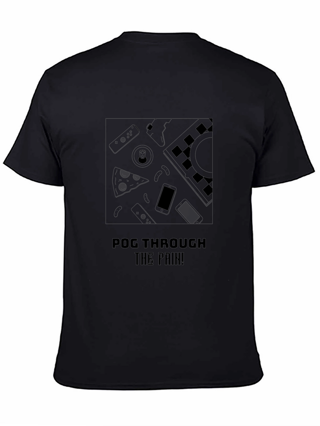 Pog Through the Pain Black T-Shirt