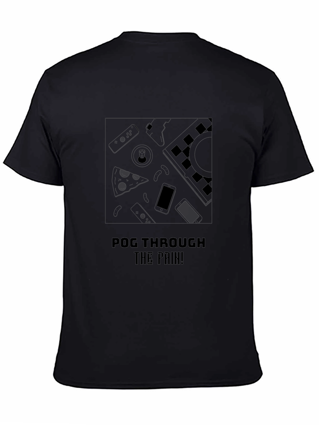 Pog Through the Pain Black T-Shirt