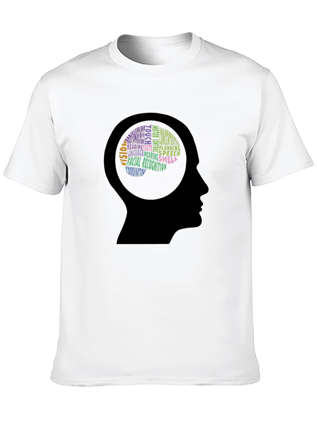 Brain Function Word Art Graphic T-Shirt