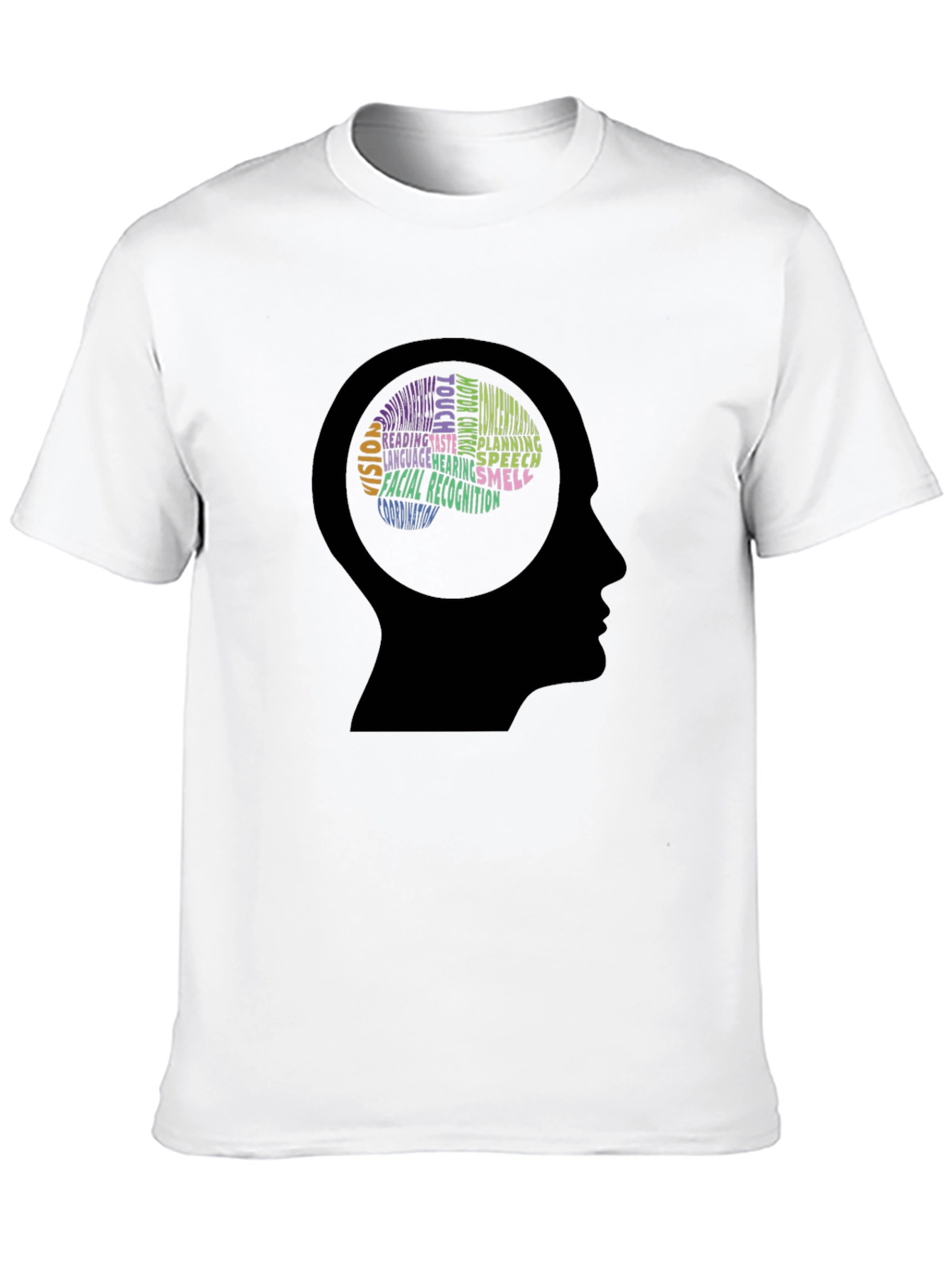 Brain Function Word Art Graphic T-Shirt
