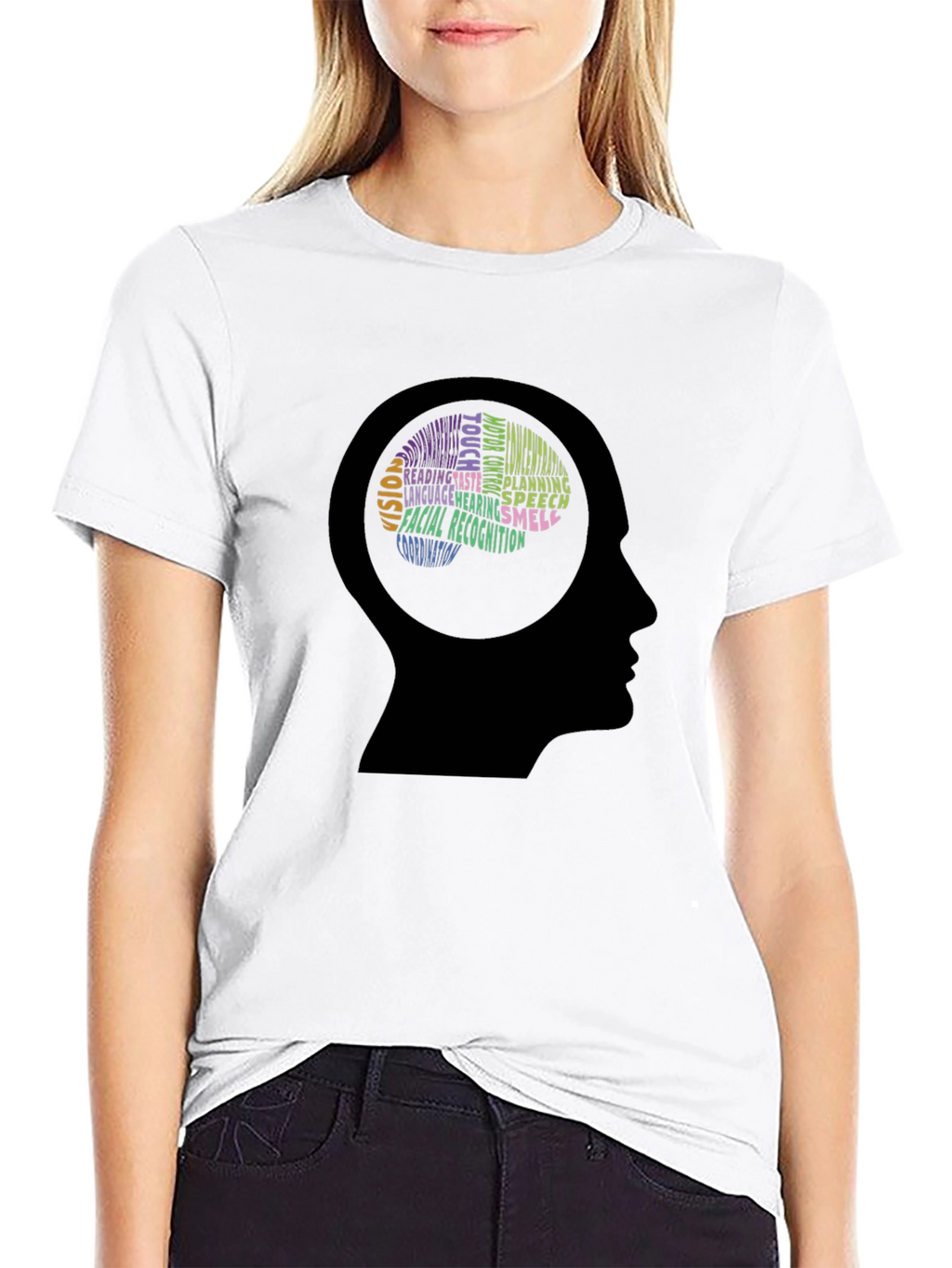 Brain Function Word Art Graphic T-Shirt