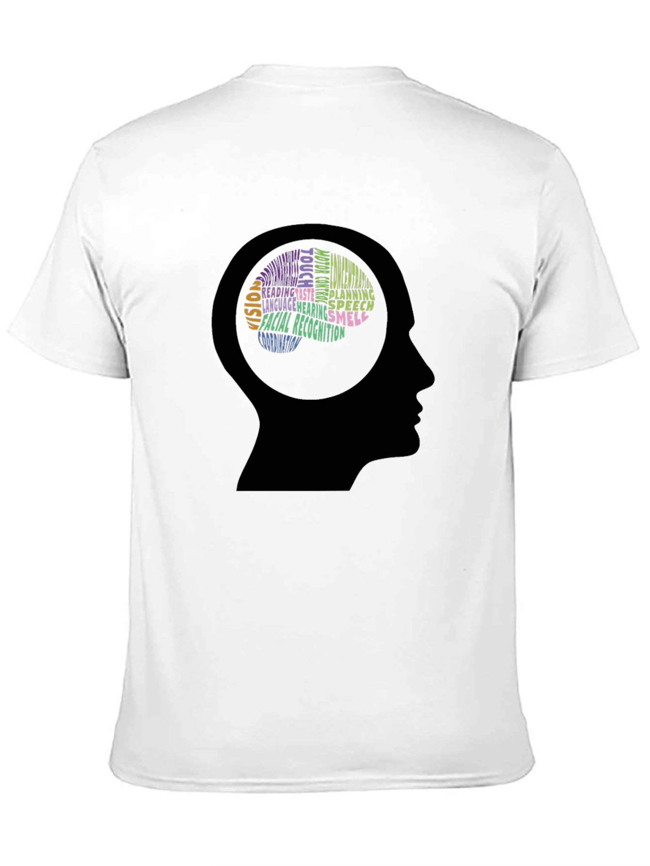 Brain Function Word Art Graphic T-Shirt