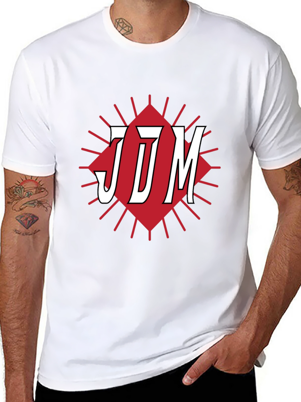 JDM Graphic Tee - Black Cotton Blend