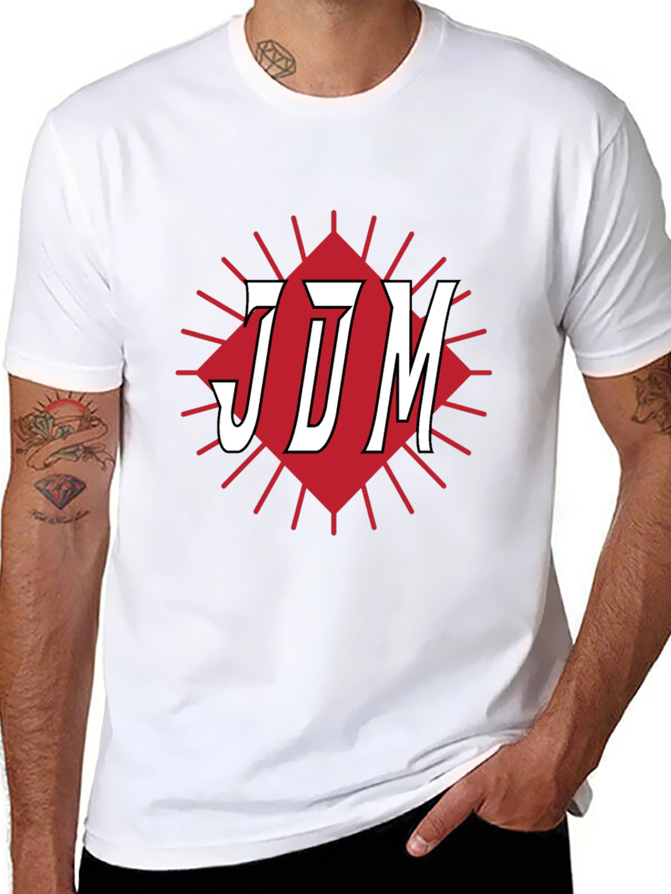 JDM Graphic Tee - Black Cotton Blend