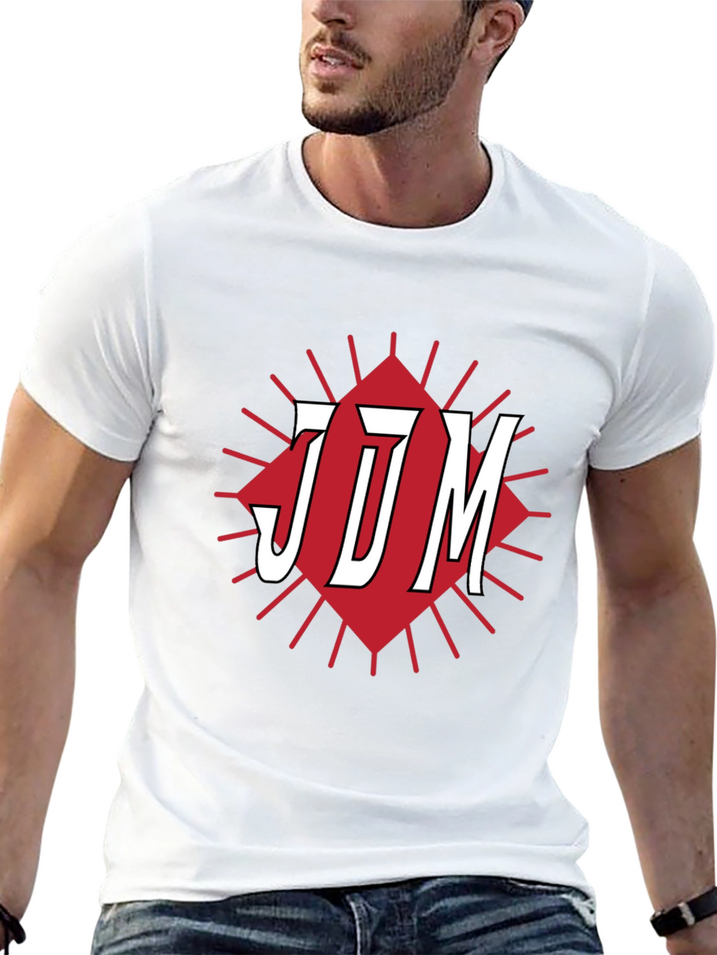 JDM Graphic Tee - Black Cotton Blend