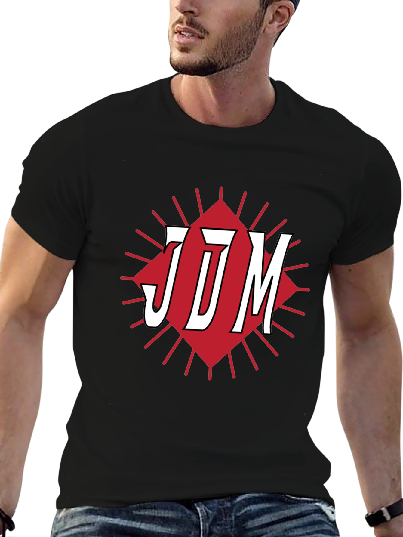 JDM Graphic Tee - Black Cotton Blend