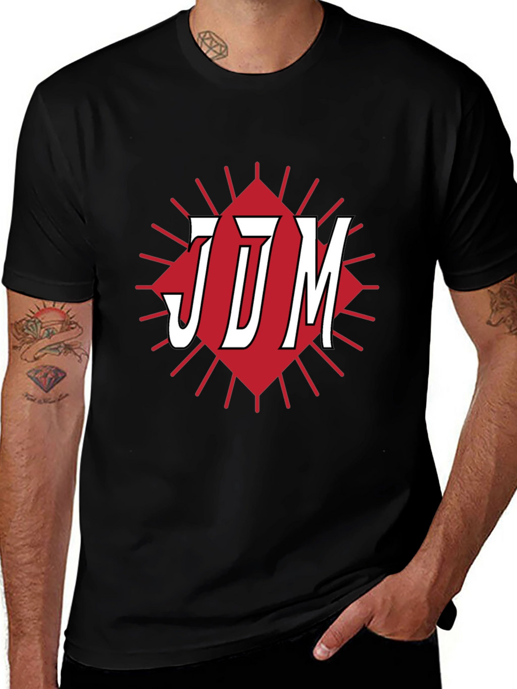JDM Graphic Tee - Black Cotton Blend