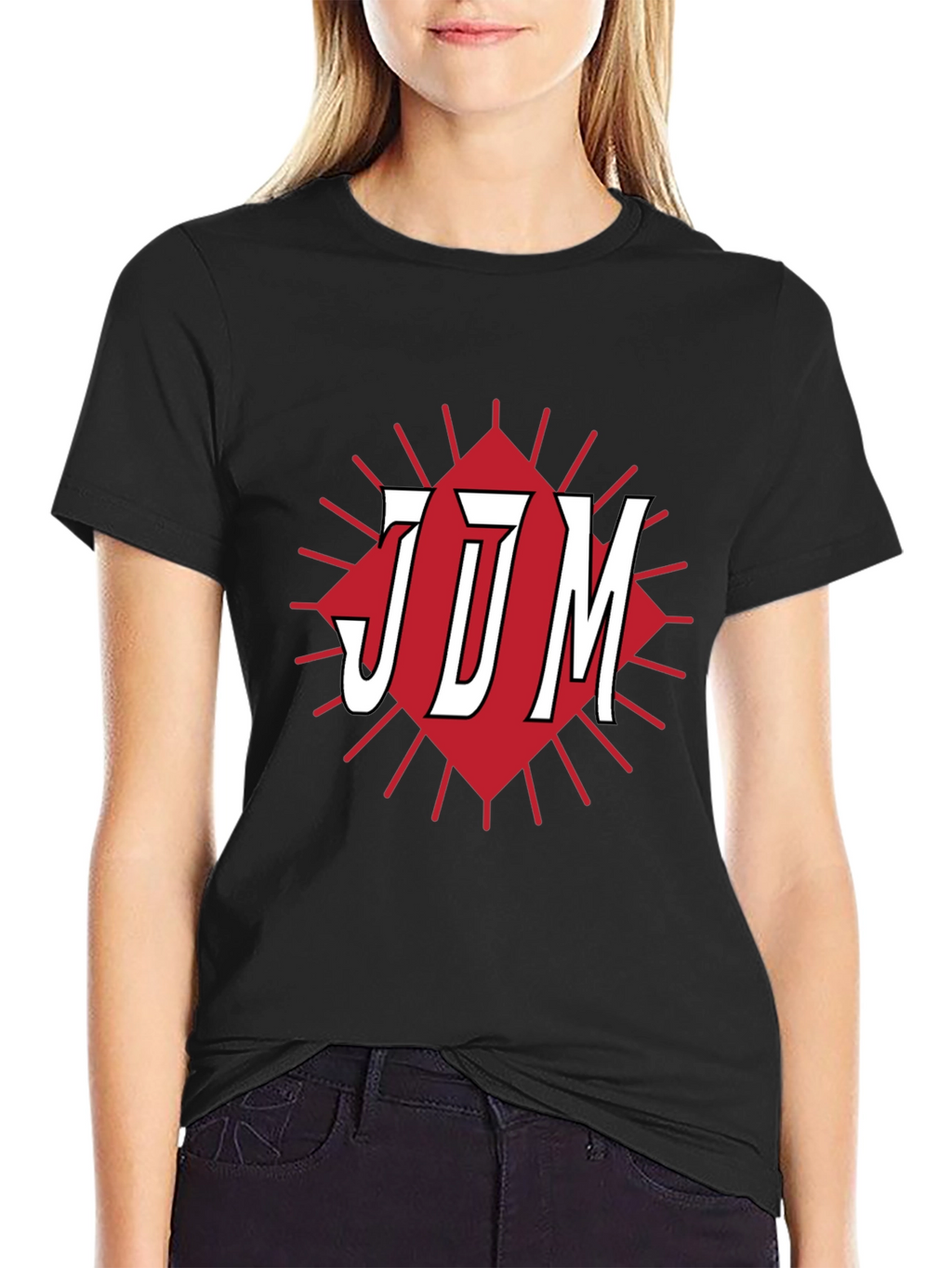 JDM Graphic Tee - Black Cotton Blend