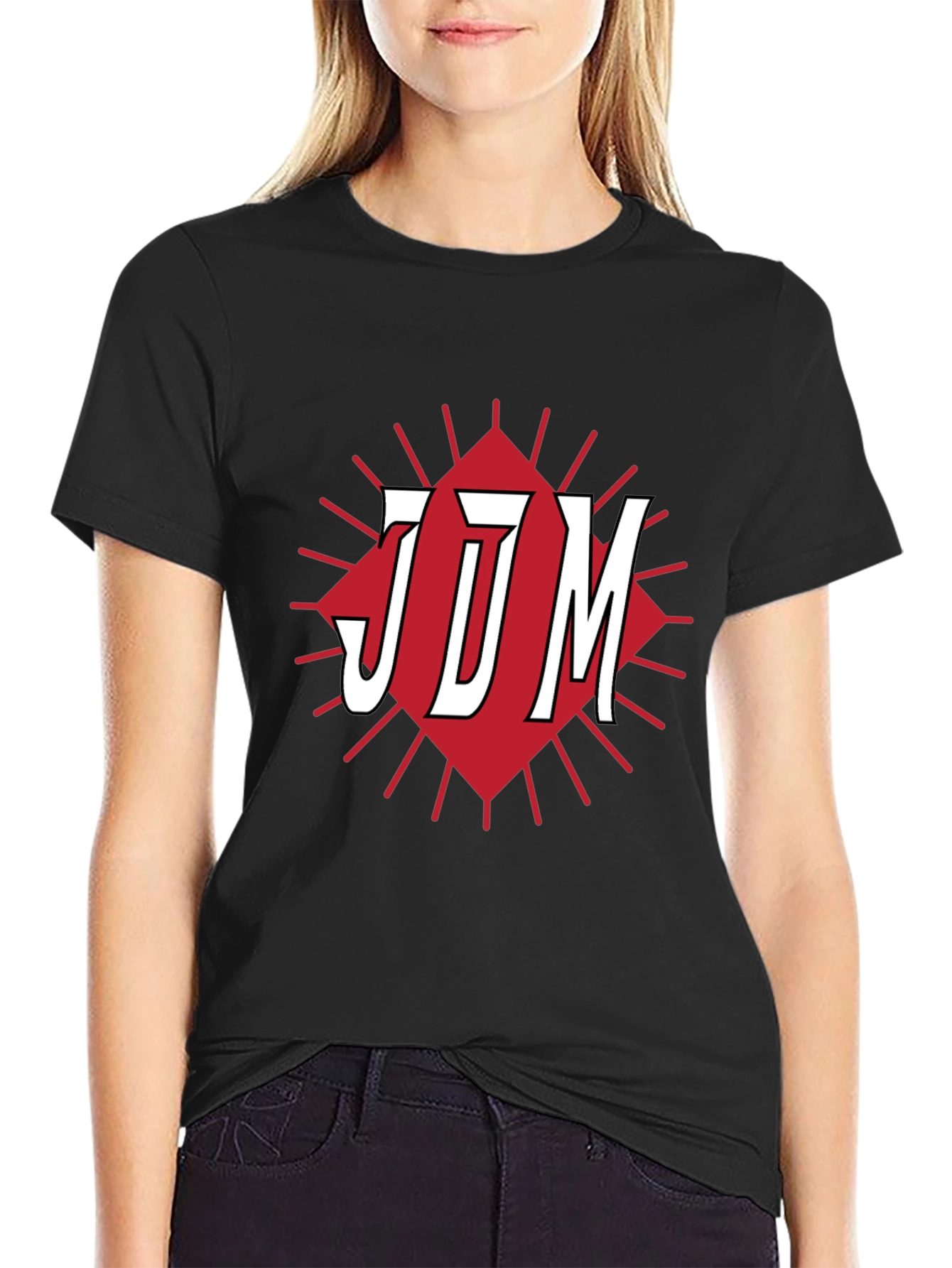 JDM Graphic Tee - Black Cotton Blend