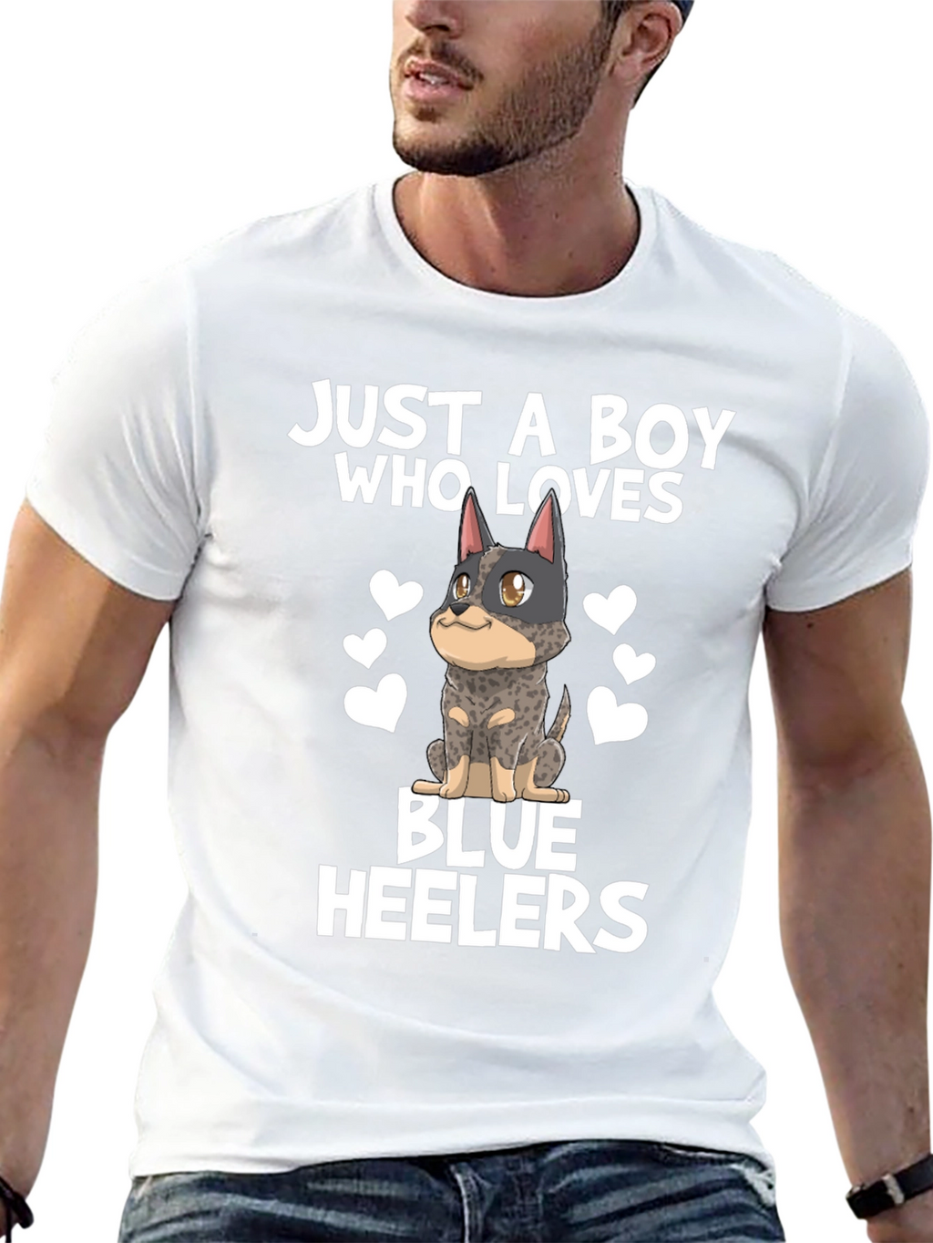 Blue Heeler Dog Lover Mens T-Shirt