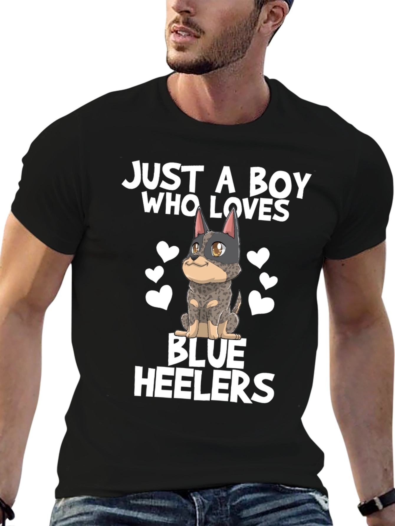 Blue Heeler Dog Lover Mens T-Shirt