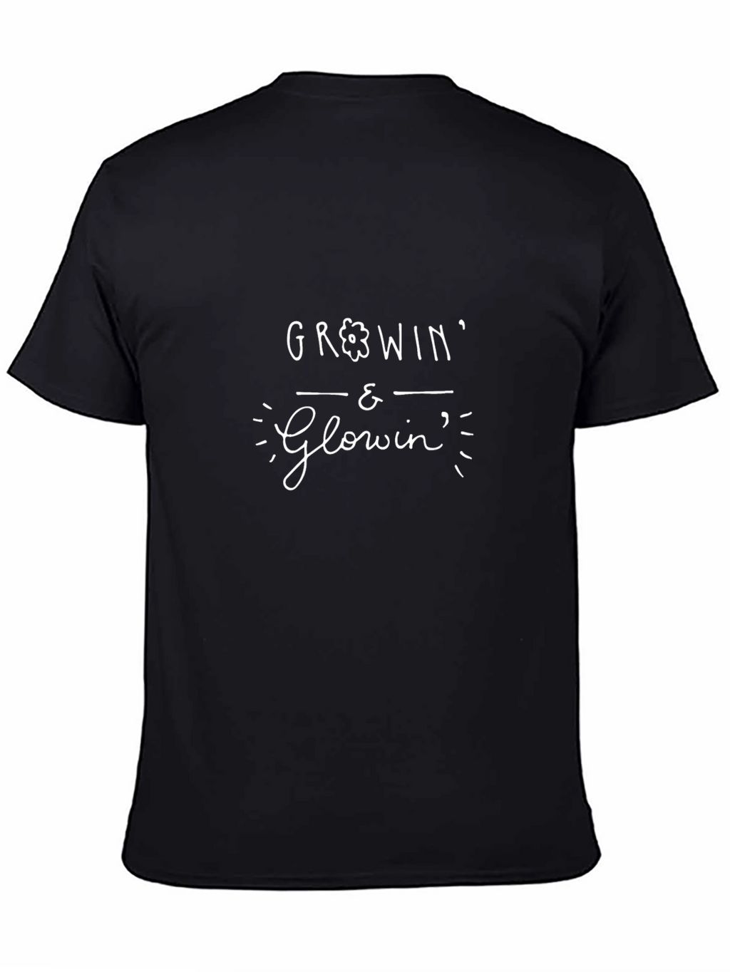 Growin & Glowin Black Graphic Tee
