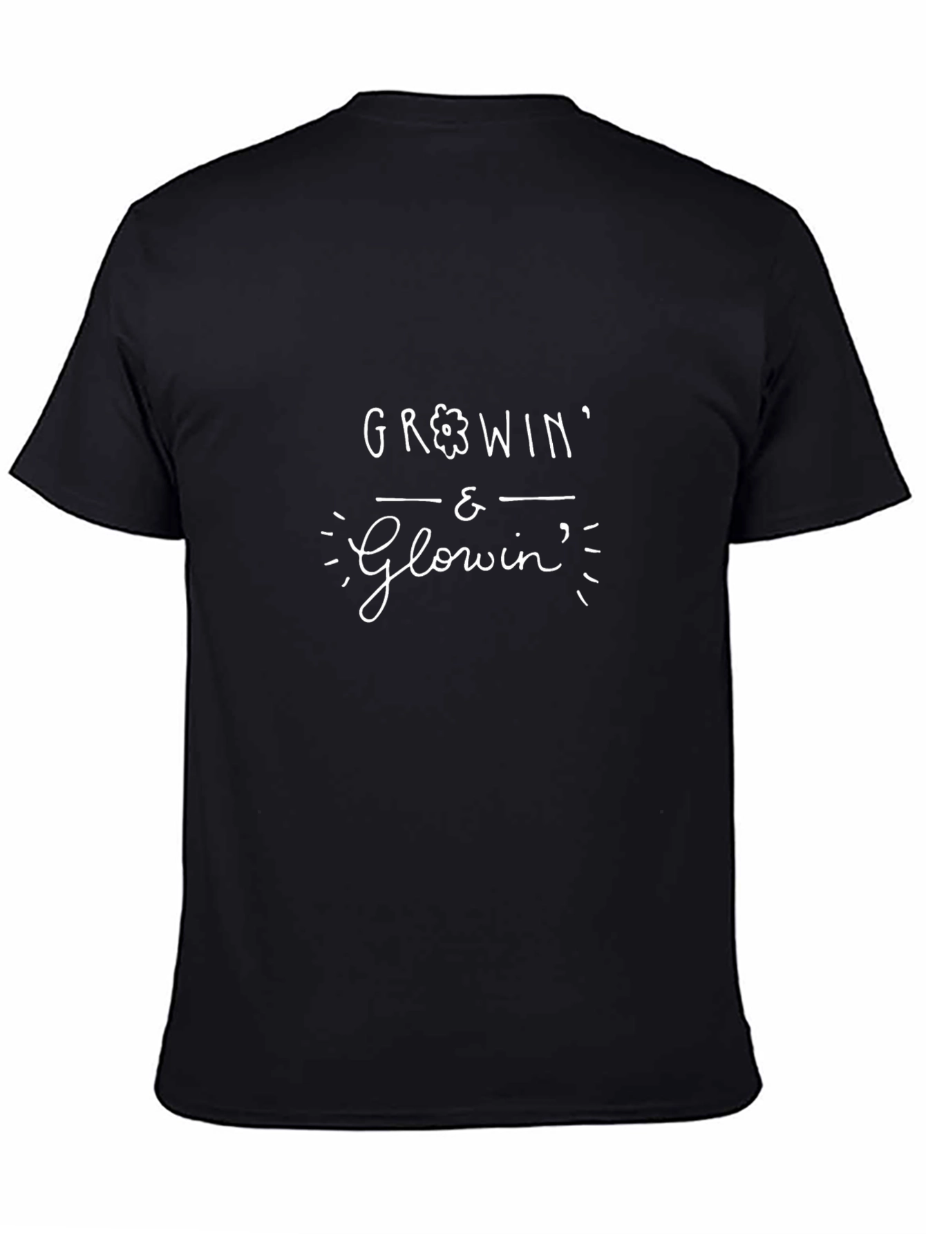 Growin & Glowin Black Graphic Tee