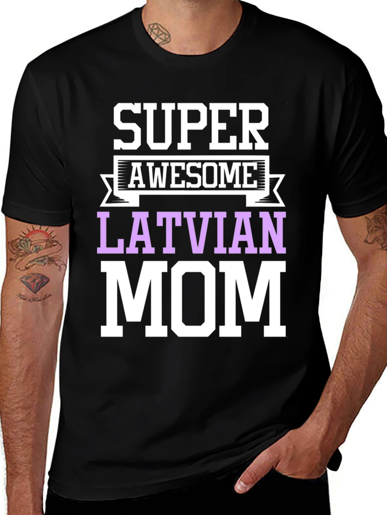 Super Awesome Latvian Mom T-Shirt